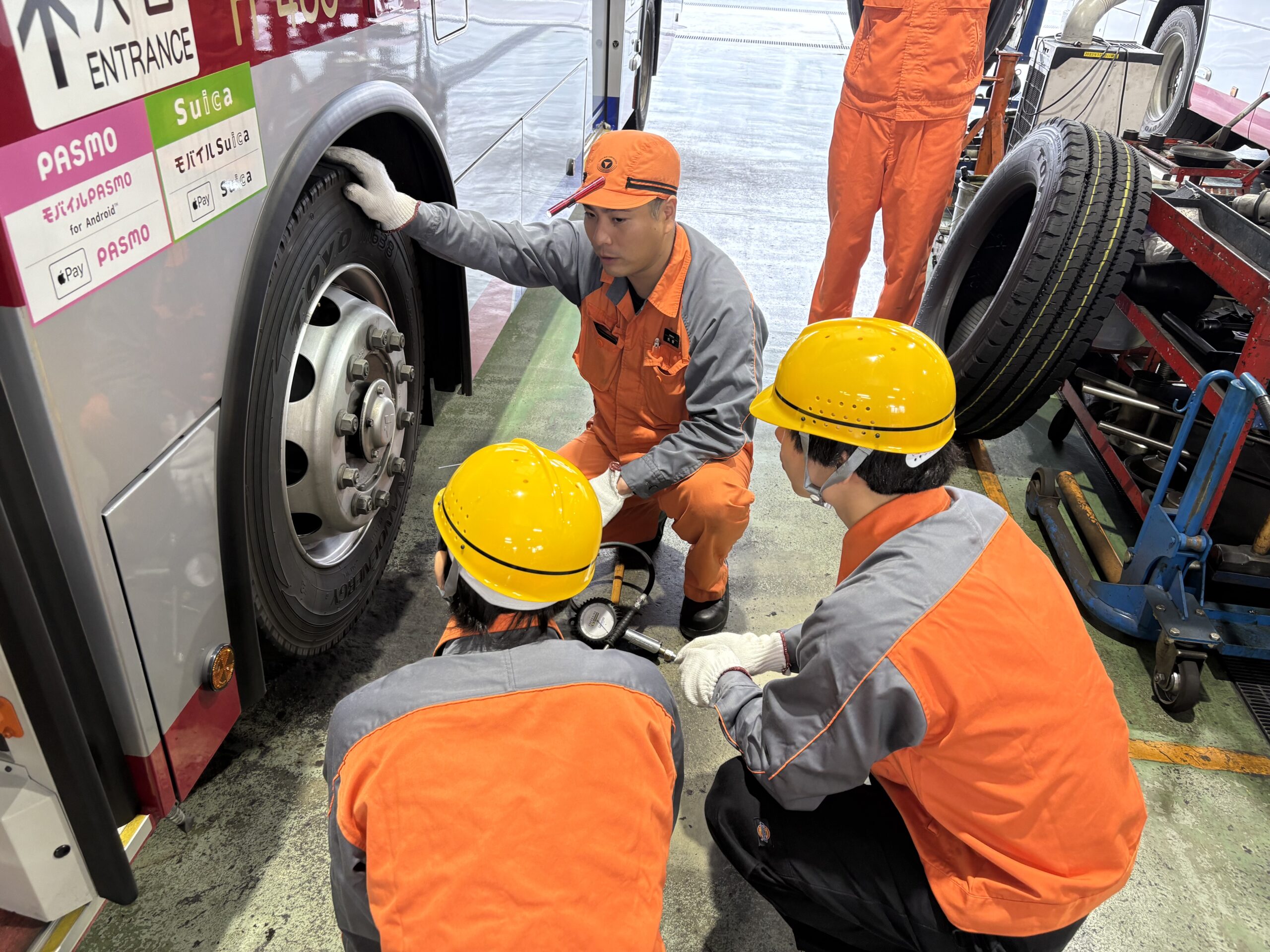 バス整備士をリアル体験