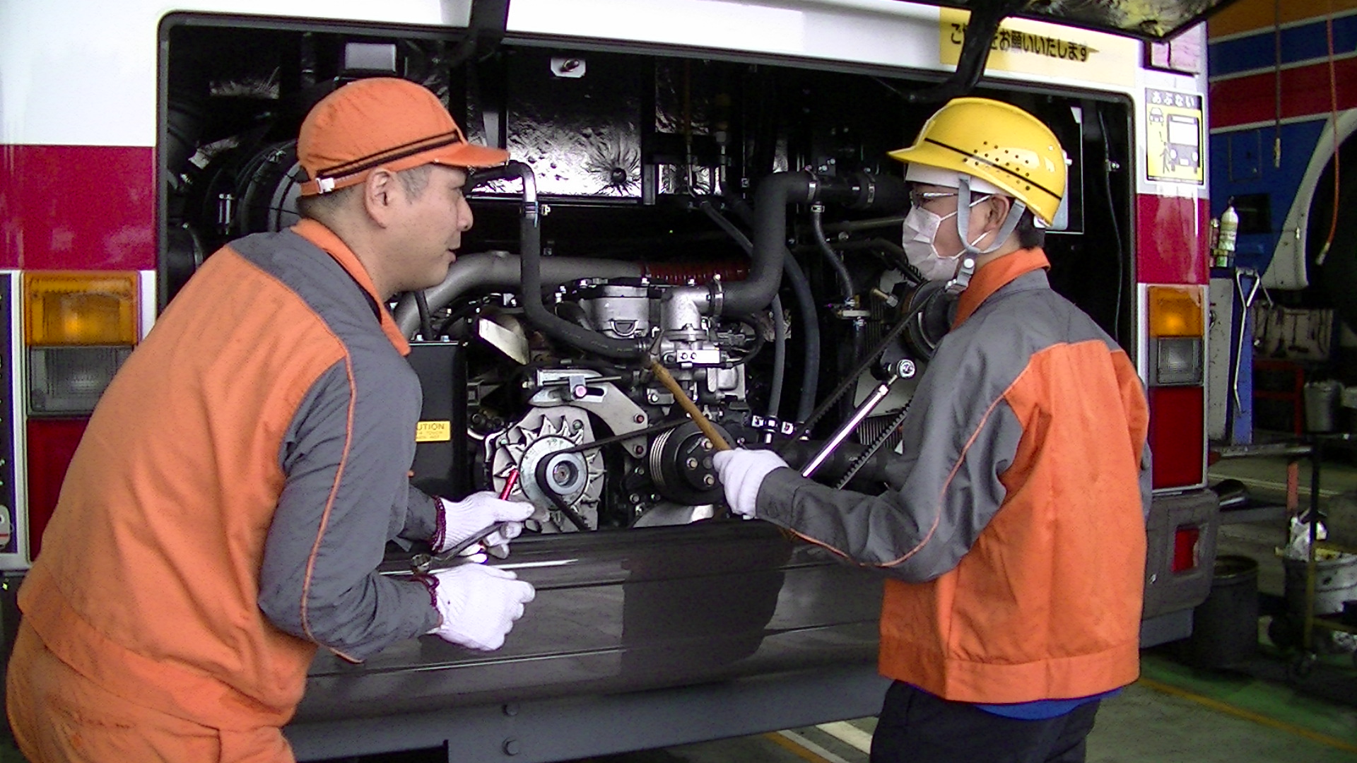 バス整備士体験会